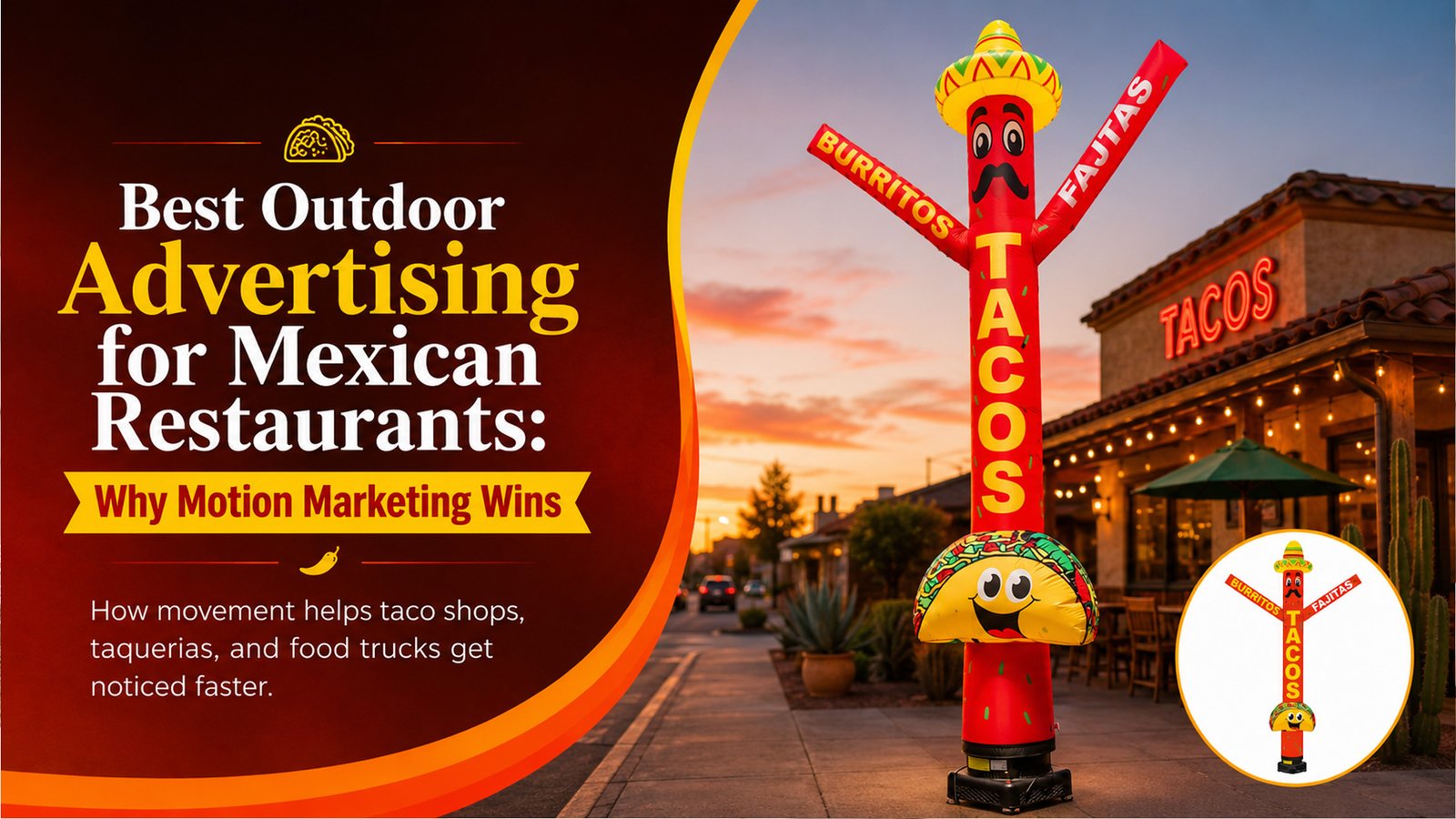 Best Outdoor Advertising for Mexican Restaurants - Why Motion Marketing Wins