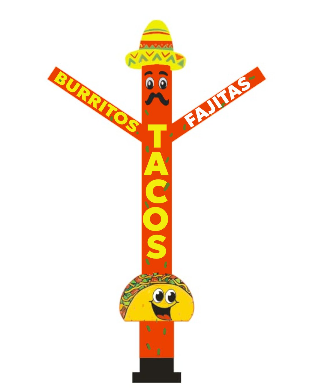 10ft tacos and fajitas inflatable air dancer