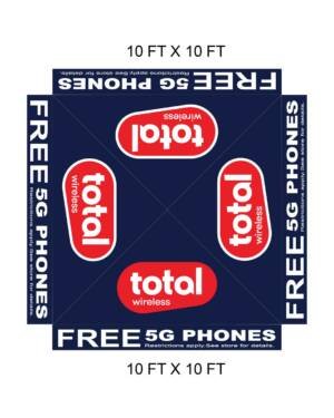 10Ft x 10Ft Total Wireless canopy roof cover only