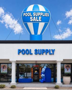 22ft Pool Supplies Sale Giant Rooftop Advertising Balloon
