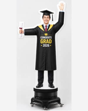 10FT Custom Male Graduation Inflatable Waver