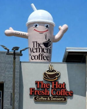 22ft coffee cup advertising inflatable