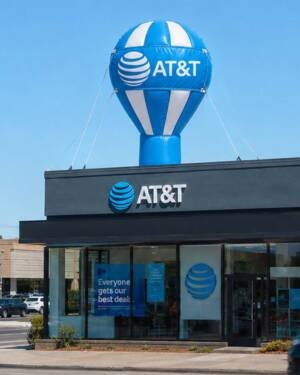 22ft AT&T Wireless Store Rooftop Balloon