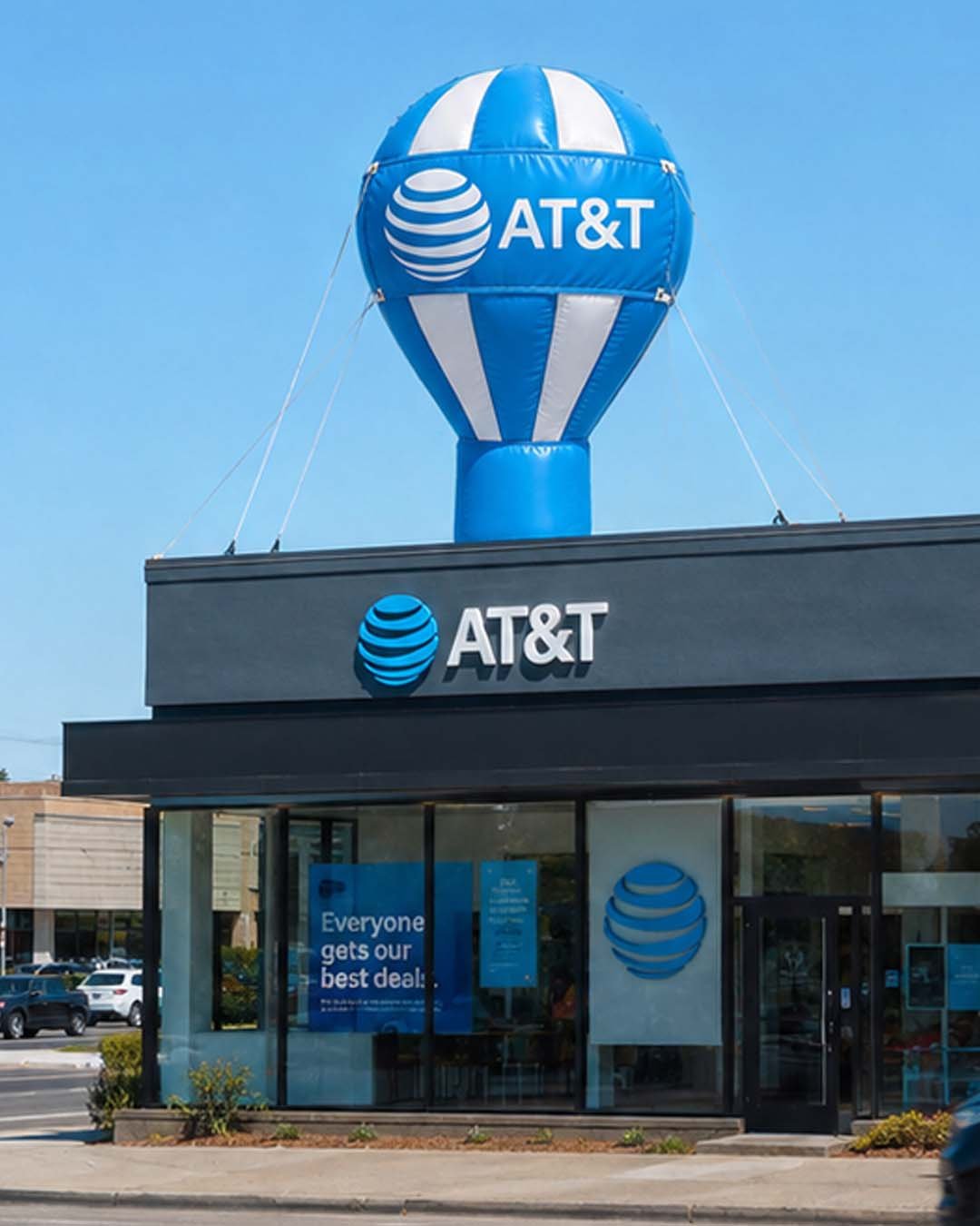 22ft AT&T Wireless Store Rooftop Balloon