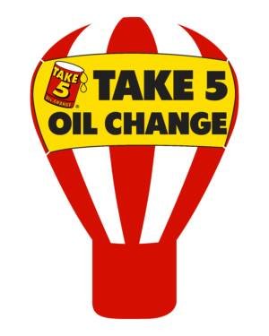 22ft Take 5 Oil Change Giant Rooftop Advertising Balloon