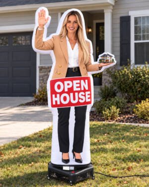 10FT Custom Female Open House Character Inflatable