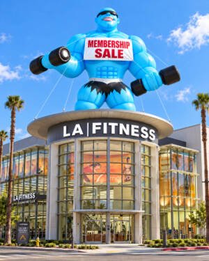 22ft Giant Muscle Man Advertising Inflatable for Supplement Stores
